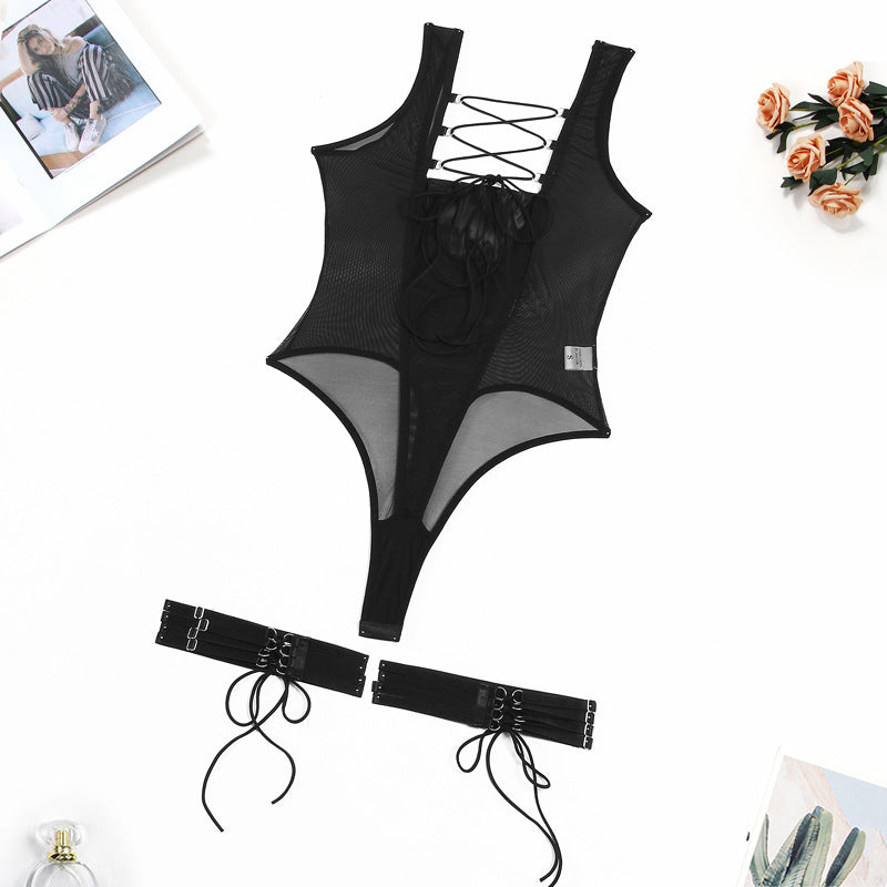 Dominant Desire Backless Bodysuit