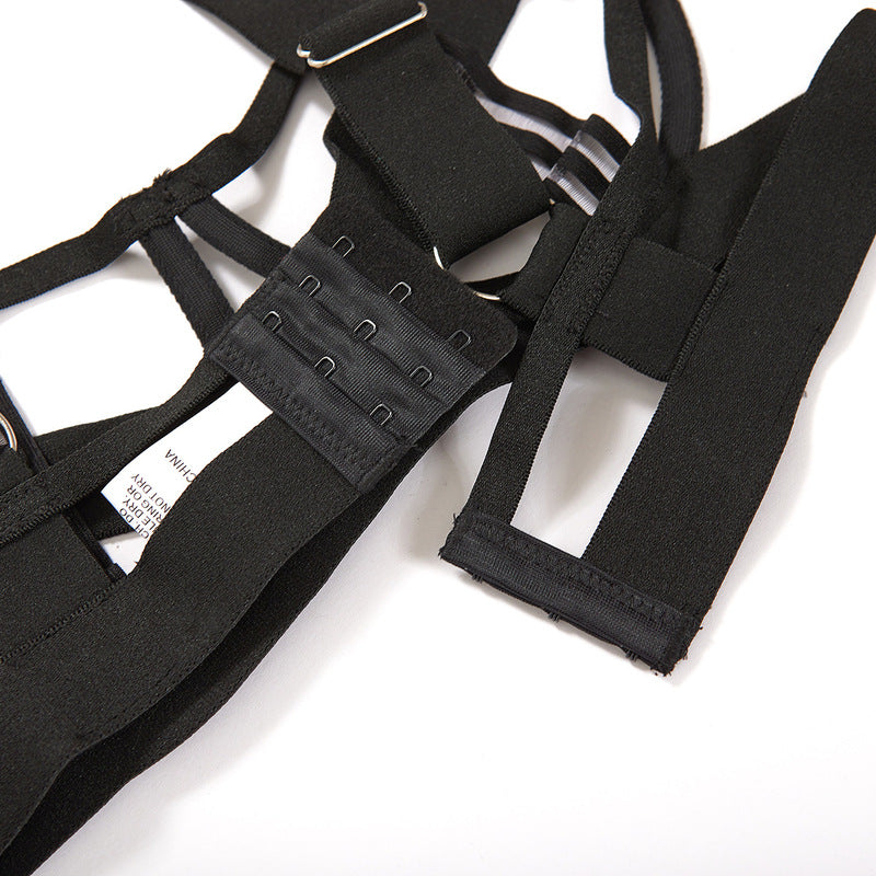 Bold Intense Gartered Lingerie Set