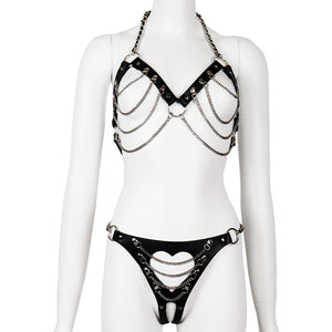 MyDzire Rebel Leather Bondage Lingerie