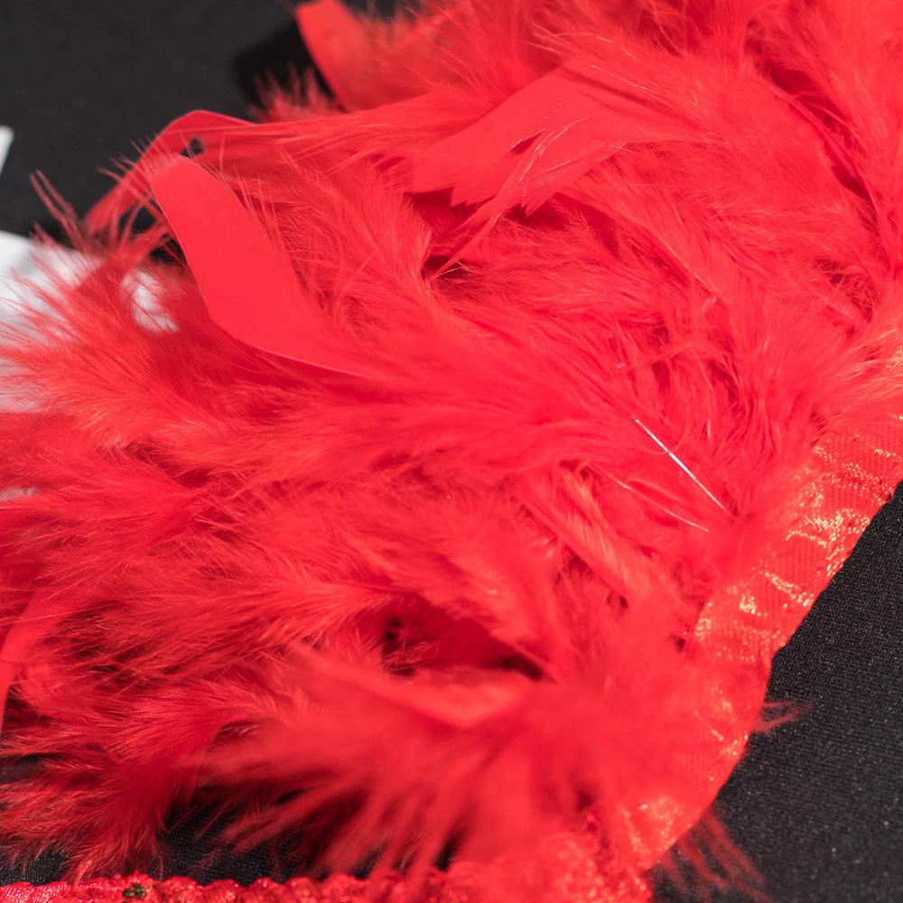 Radiant Red Flower Lingerie