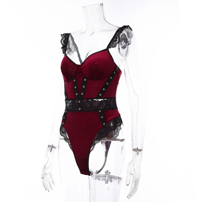 Elegant Ember Silk Jumpsuit