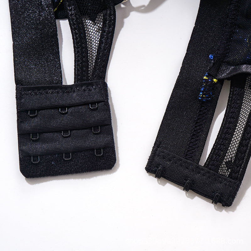 Midnight Blossom Floral Lingerie