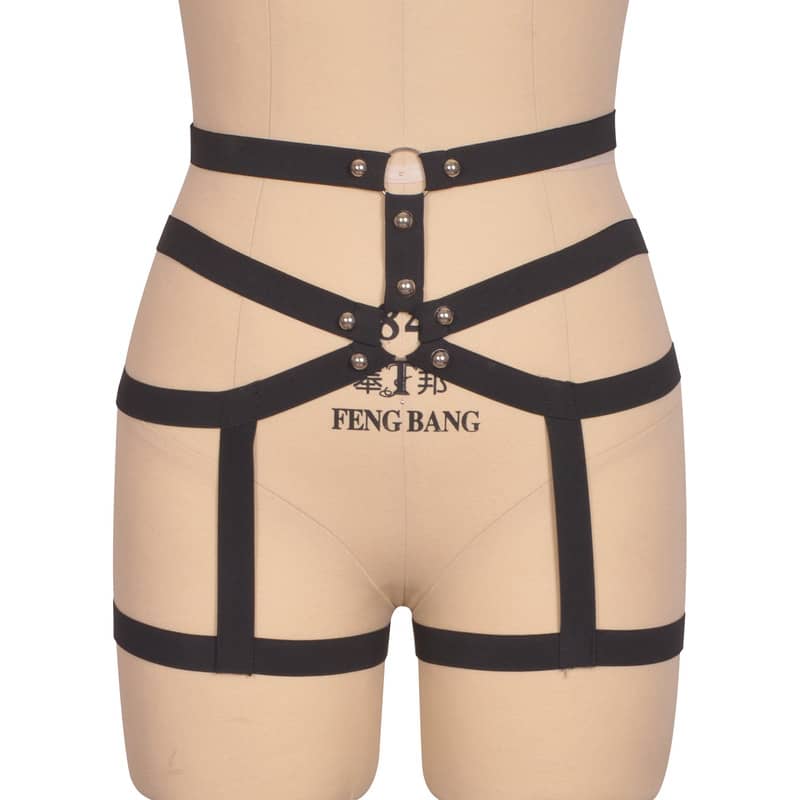Hip-Lift Spiked Garter Belt