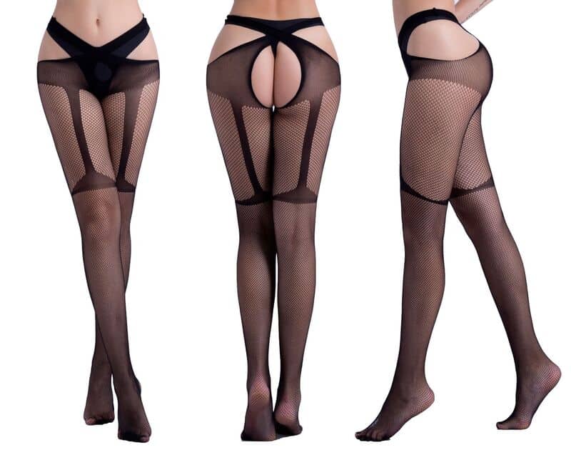 Sensual Jacquard Garter Pantyhose