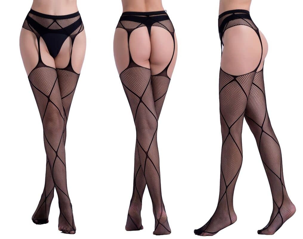 Sensual Jacquard Garter Pantyhose