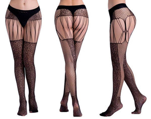 Sensual Jacquard Garter Pantyhose