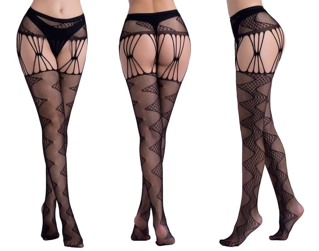 Sensual Jacquard Garter Pantyhose