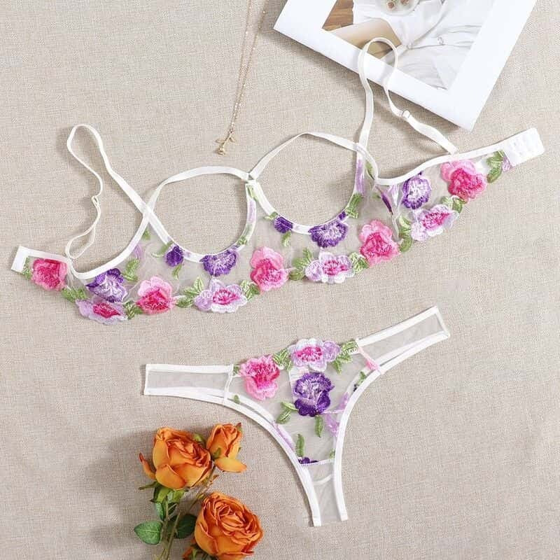 Vivid Bloom Bra & Panty Set
