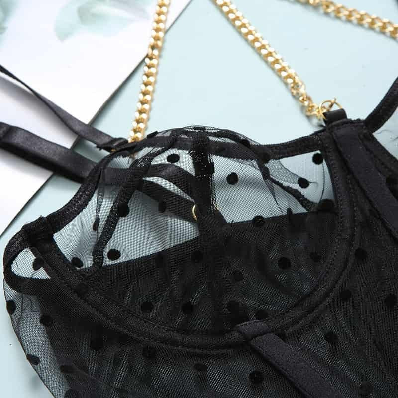 Admire Polka Dot Bustier Set