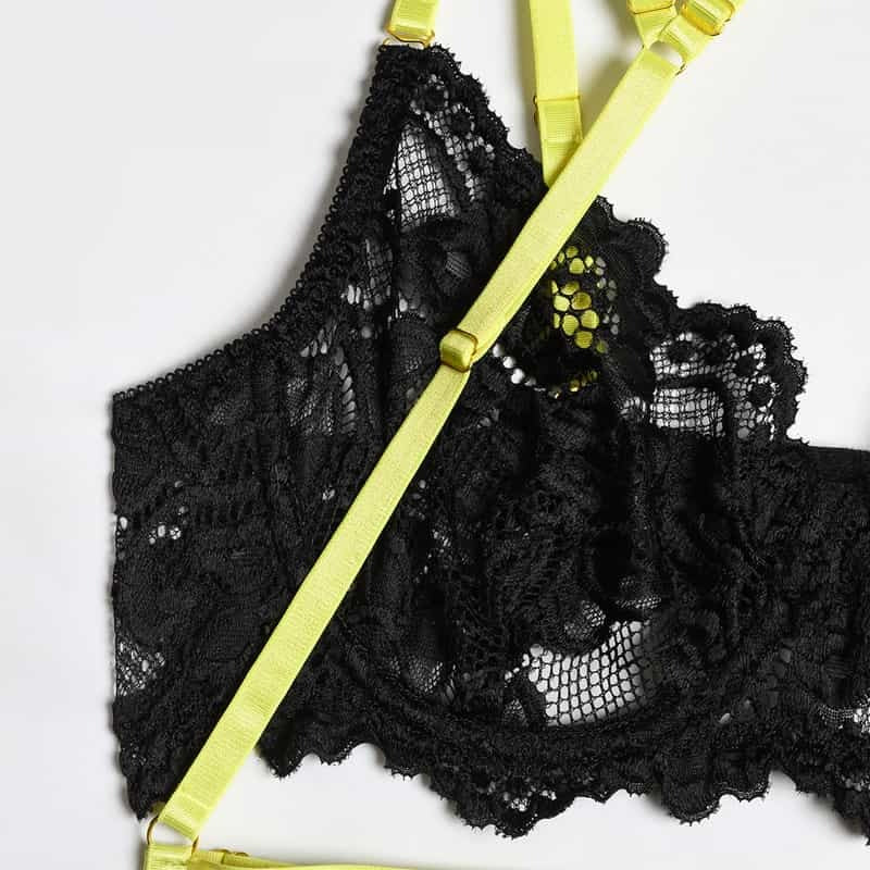 Lime Obsession Lingerie Set