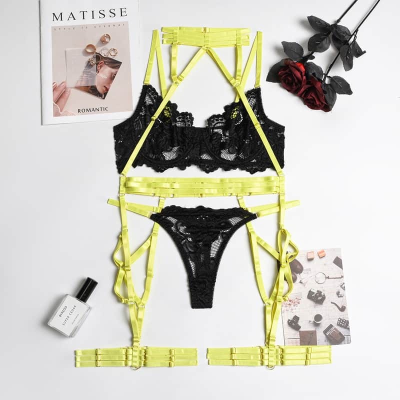 Lime Obsession Lingerie Set