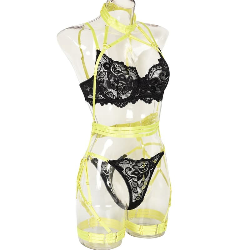 Lime Obsession Lingerie Set