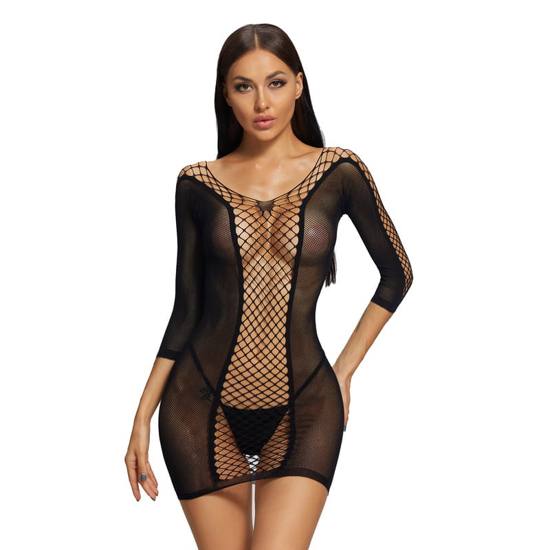 Perspective Temptress Fishnet Dress
