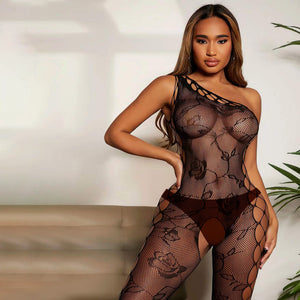Unique Temptation Off-Shoulder Bodystocking