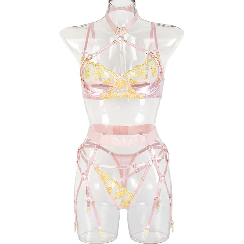 Delicate Flower Lingerie Set