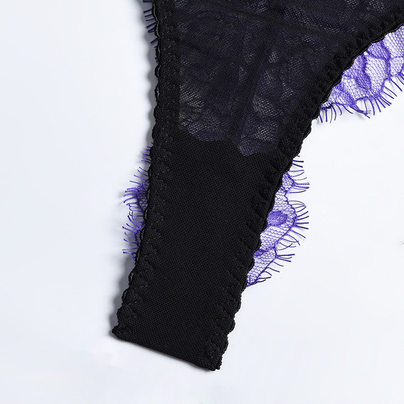 Embrace Purple Eyelash Lingerie