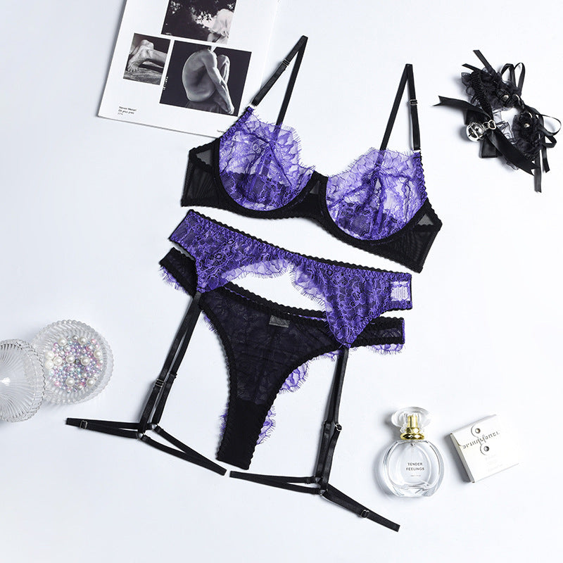 Embrace Purple Eyelash Lingerie