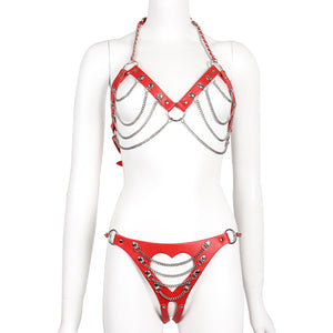 MyDzire Rebel Leather Bondage Lingerie