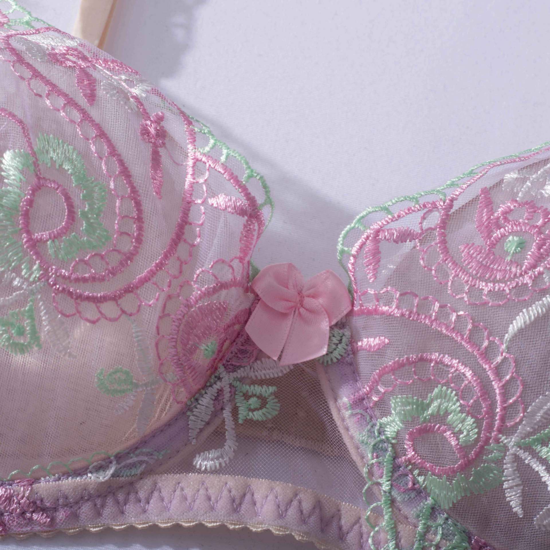 Dazzling Bloom Embroidered Lingerie