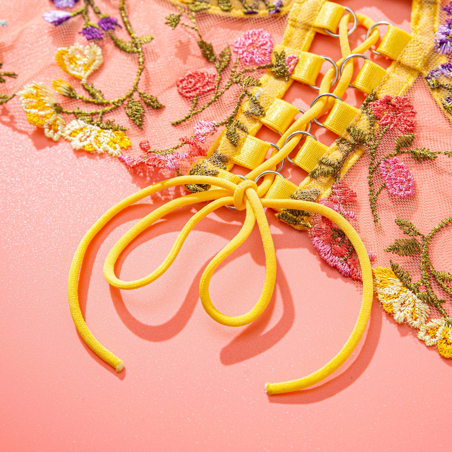 Sunburst Floral Corset Set