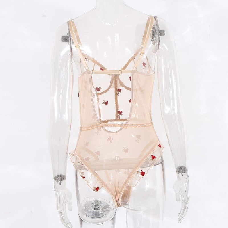 Rose Petal Teddy Suit