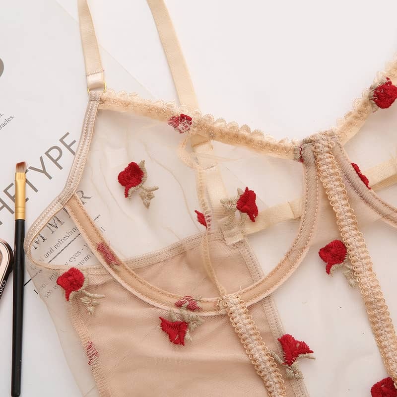 Rose Petal Teddy Suit