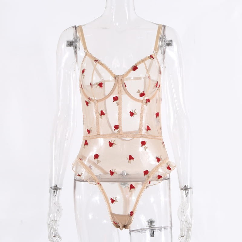 Rose Petal Teddy Suit
