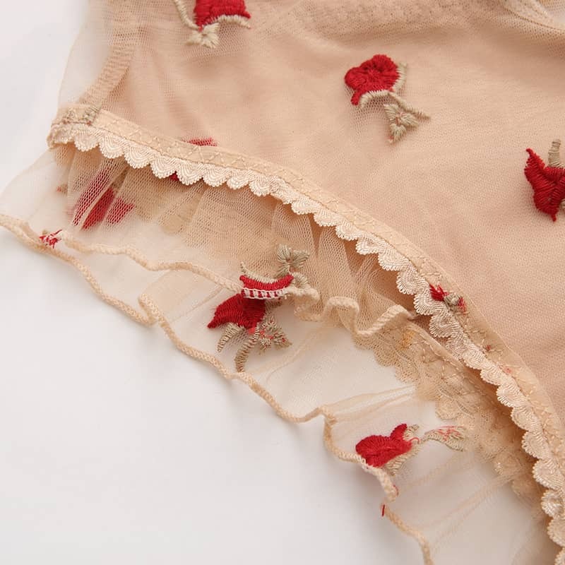 Rose Petal Teddy Suit