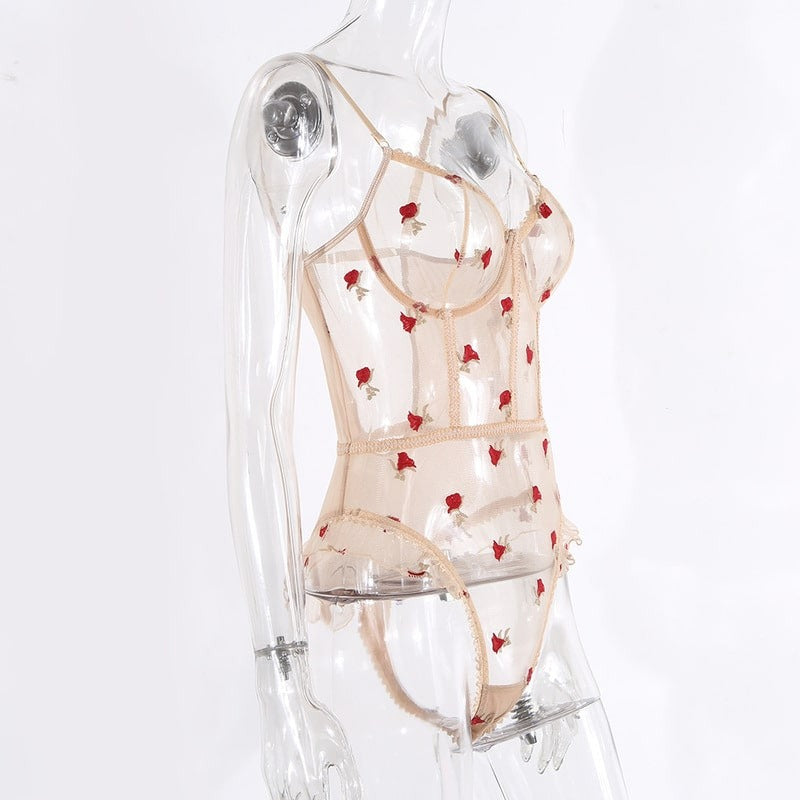 Rose Petal Teddy Suit