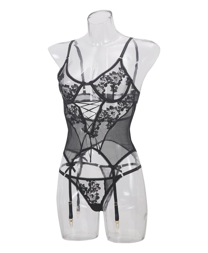 Dazzle Gartered Corset