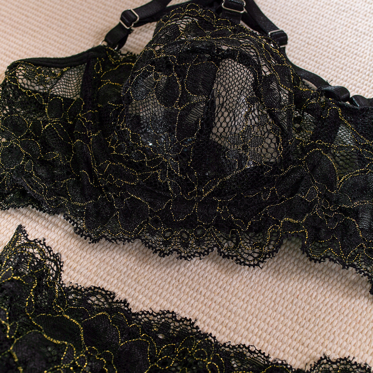 Vivid Chic Floral Lingerie Set