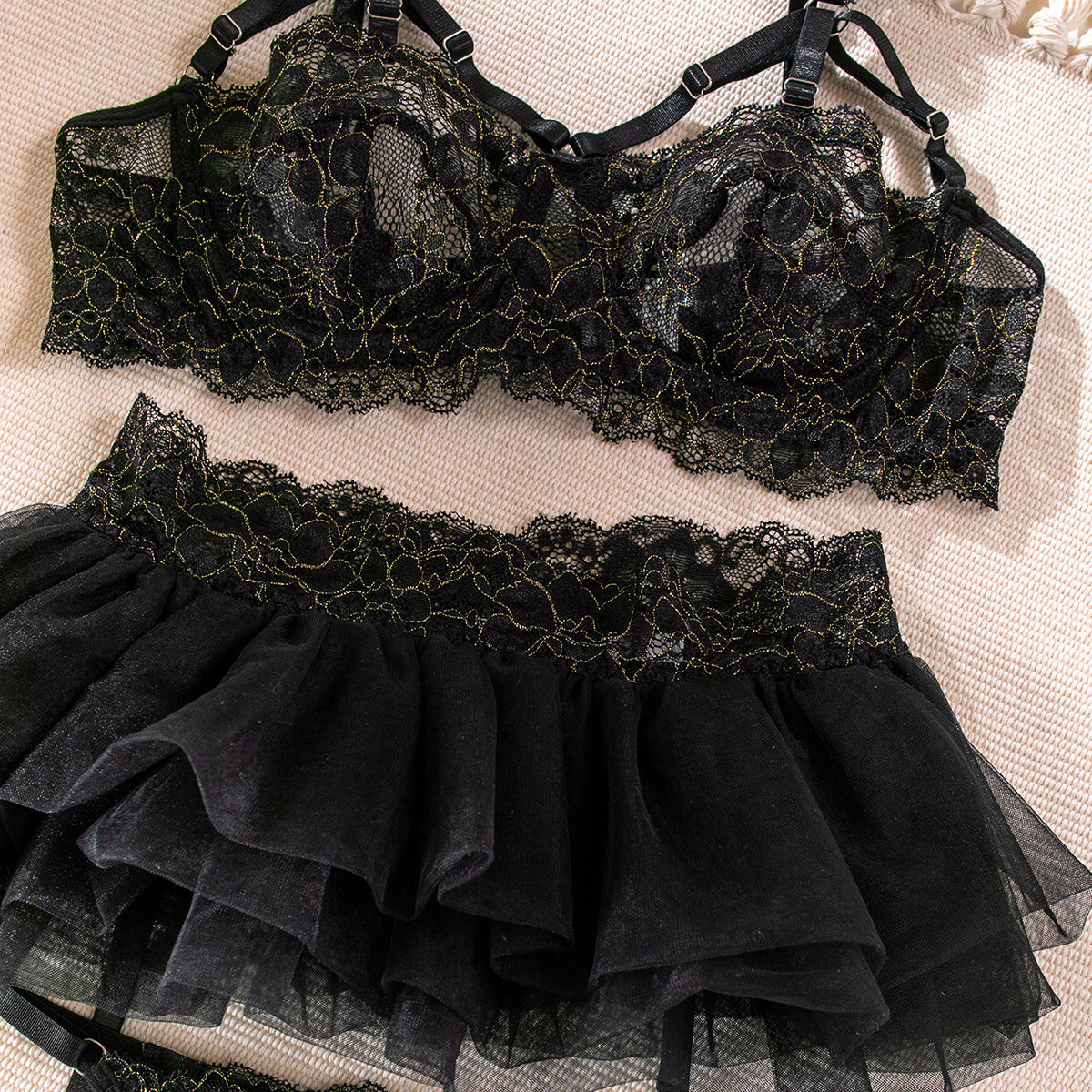 Vivid Chic Floral Lingerie Set