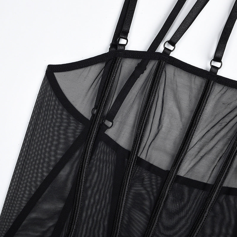 Modern Glamour Halter-Neck Bodysuit