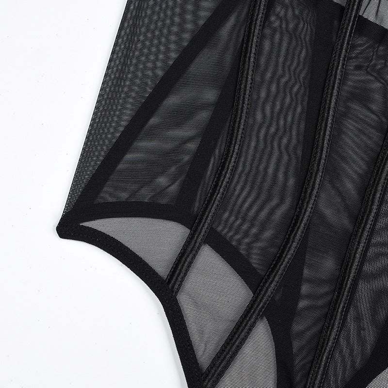 Modern Glamour Halter-Neck Bodysuit