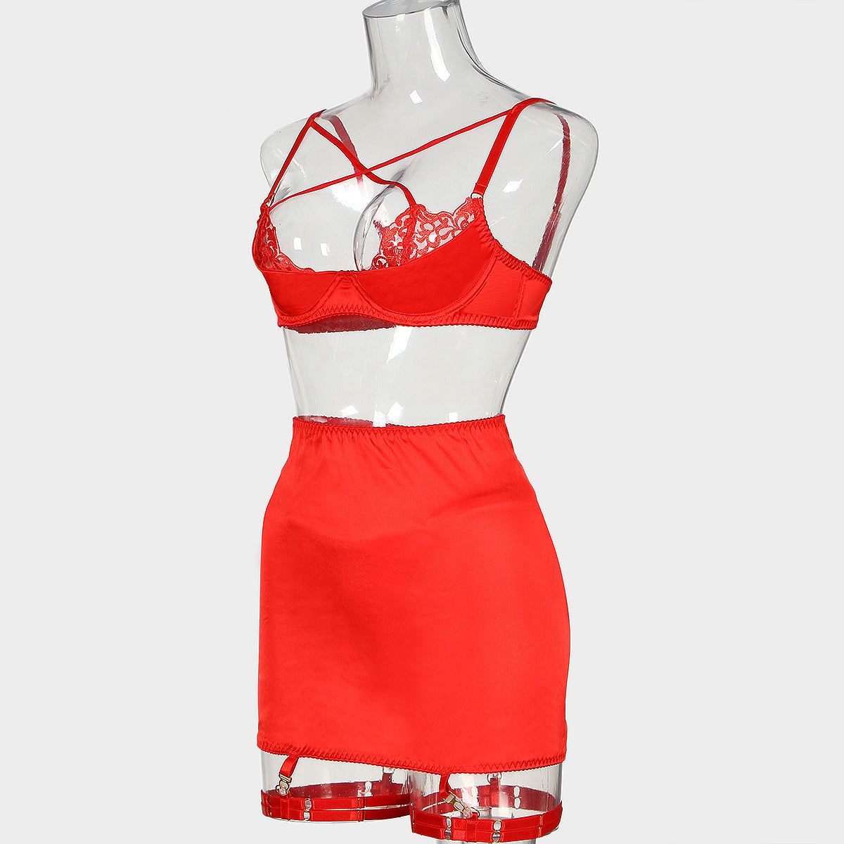 Ultimate Red Velvet Lingerie Set