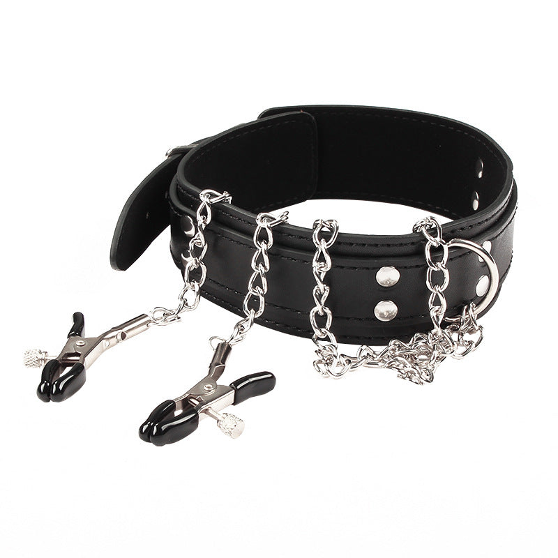 MyDzire Seductive Nipple Clip Bondage Collar