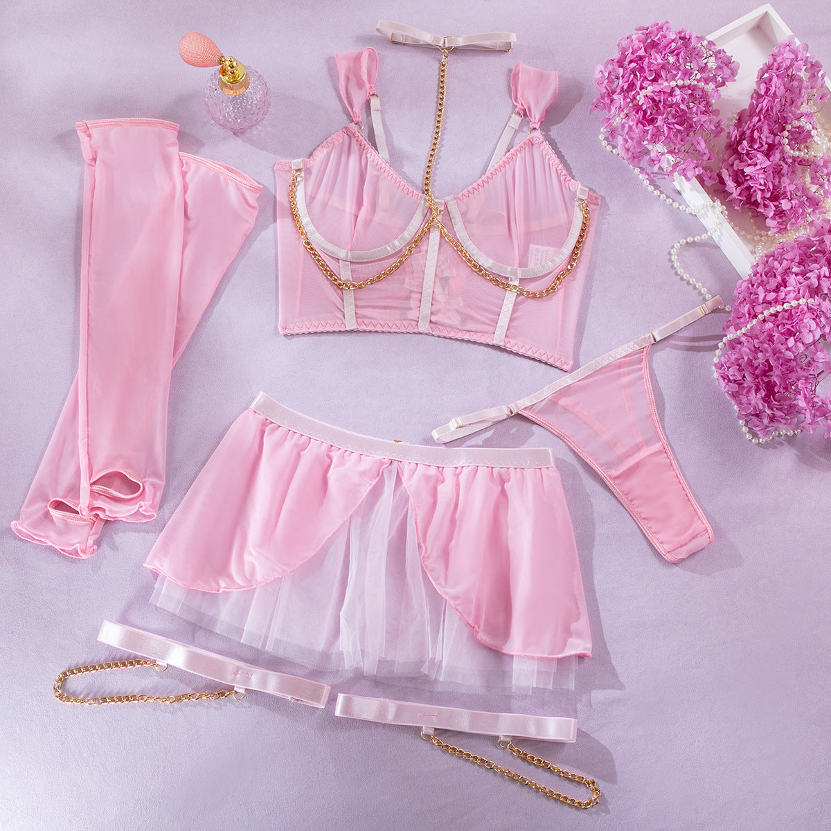 Rosé Grace Corset Set