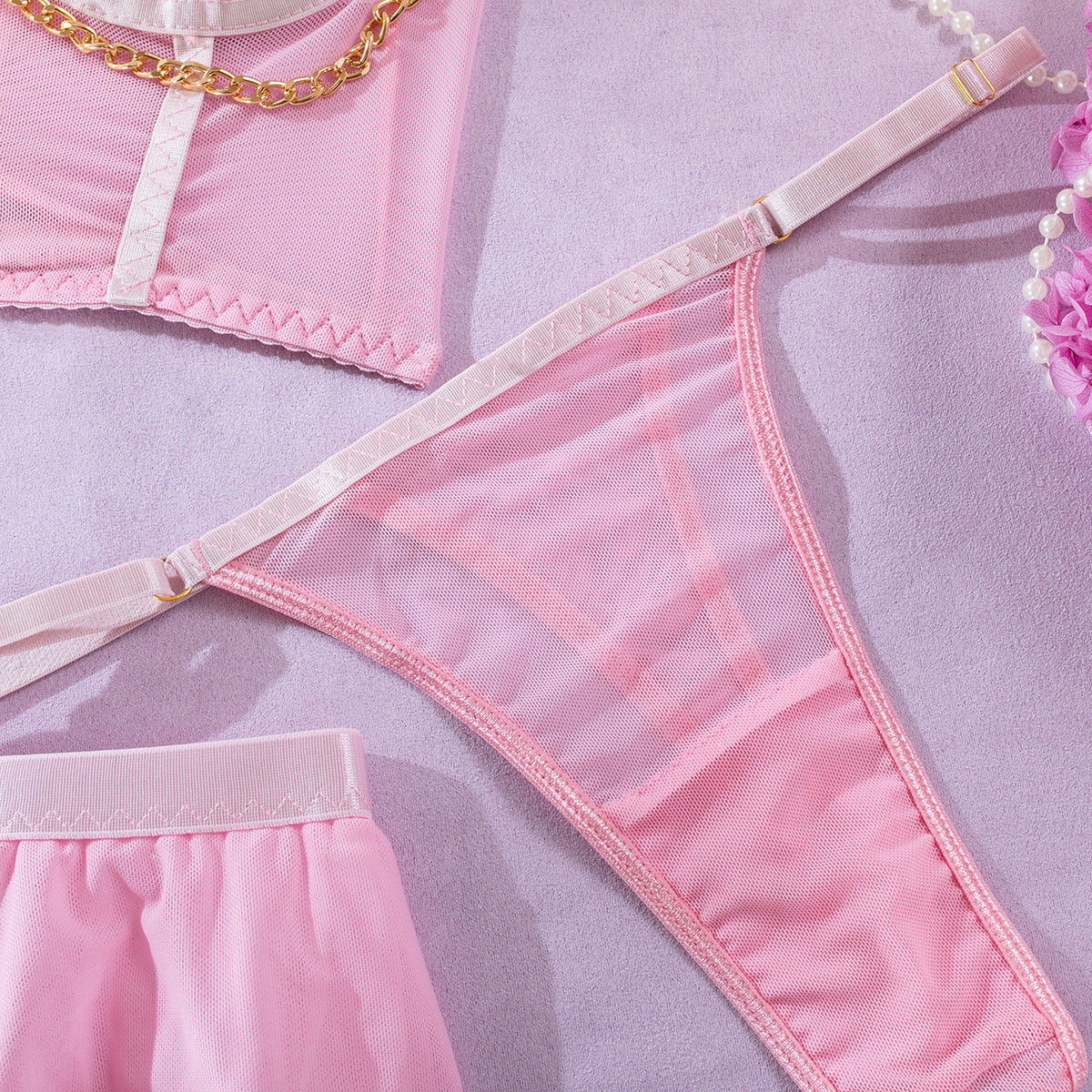 Rosé Grace Corset Set