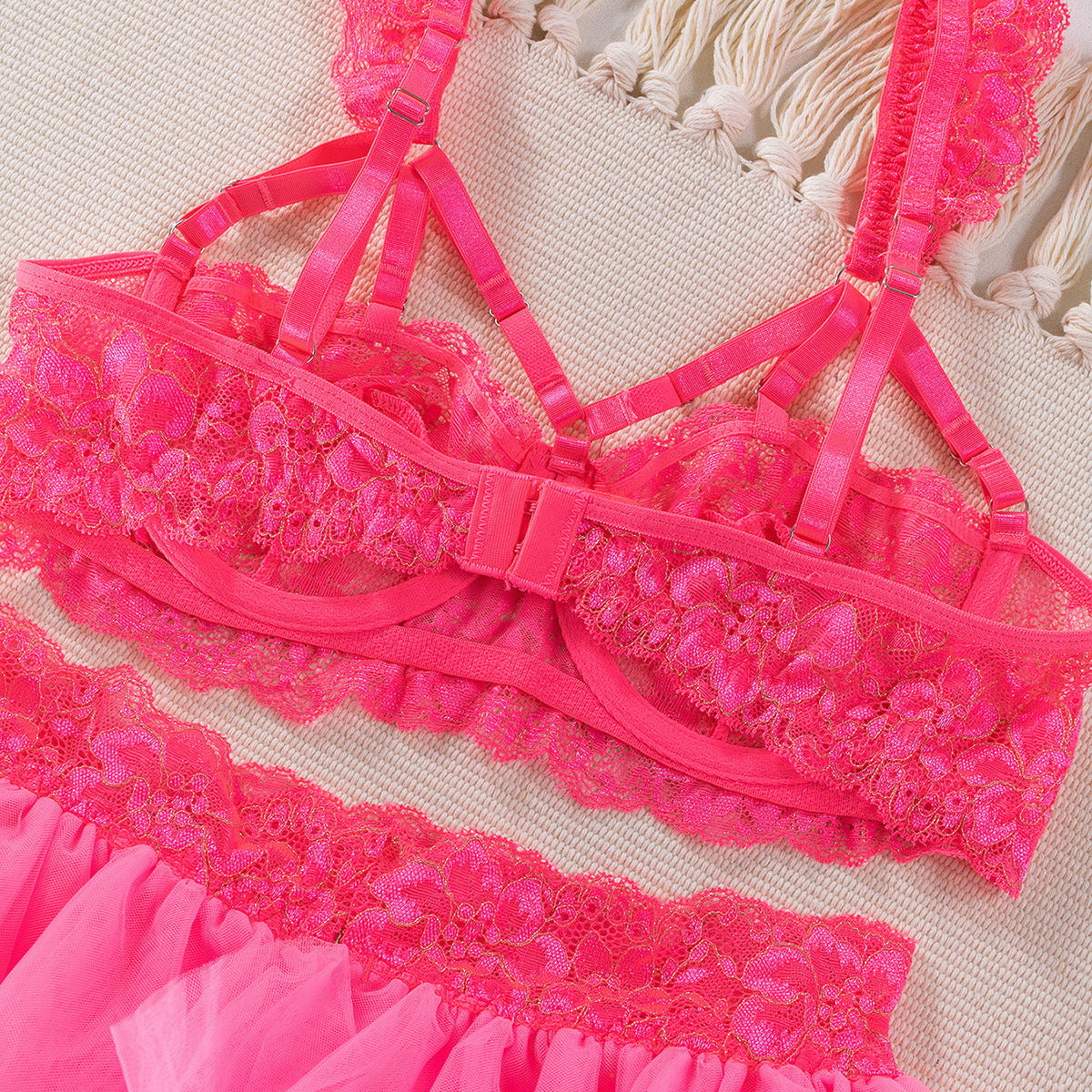 Vivid Chic Floral Lingerie Set