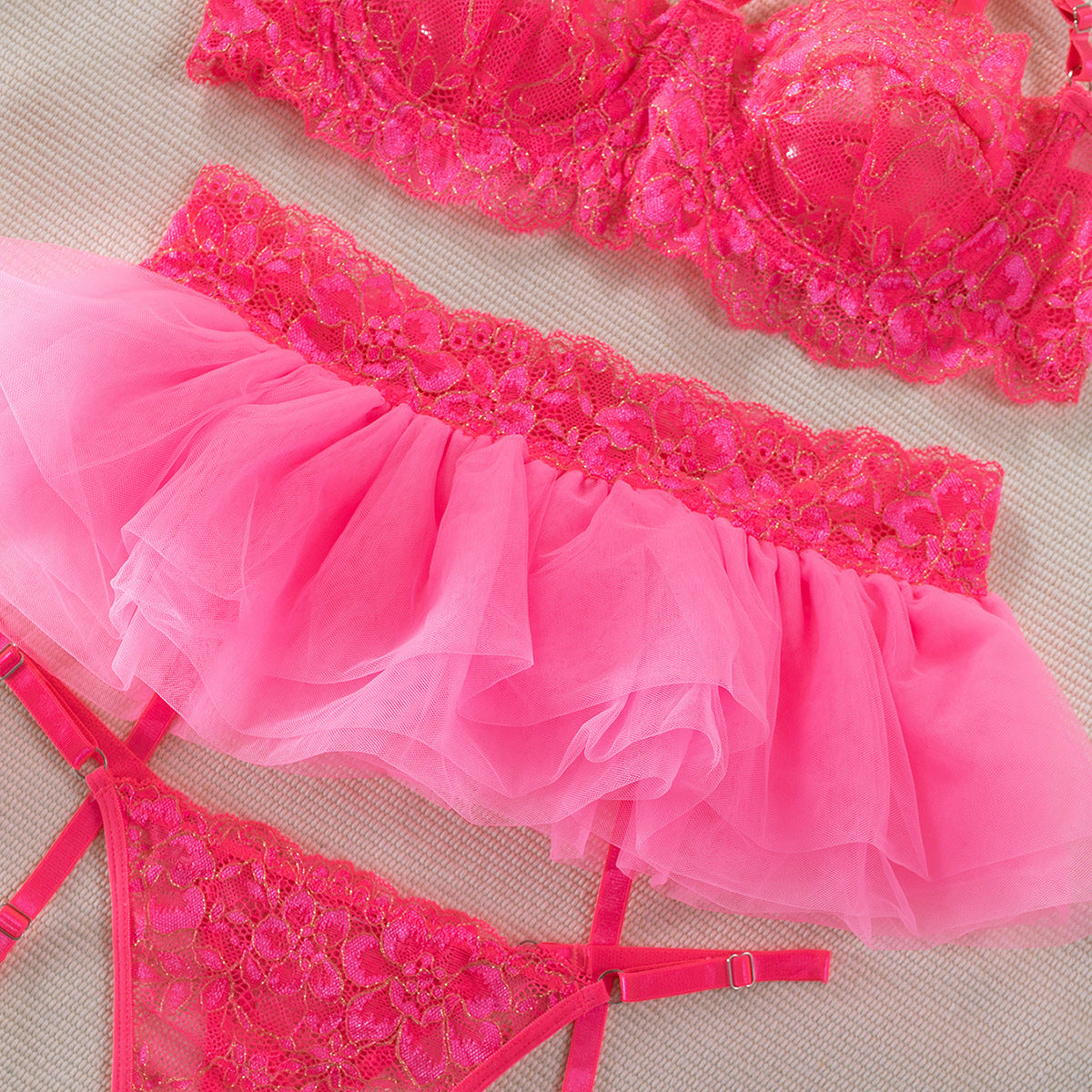 Vivid Chic Floral Lingerie Set