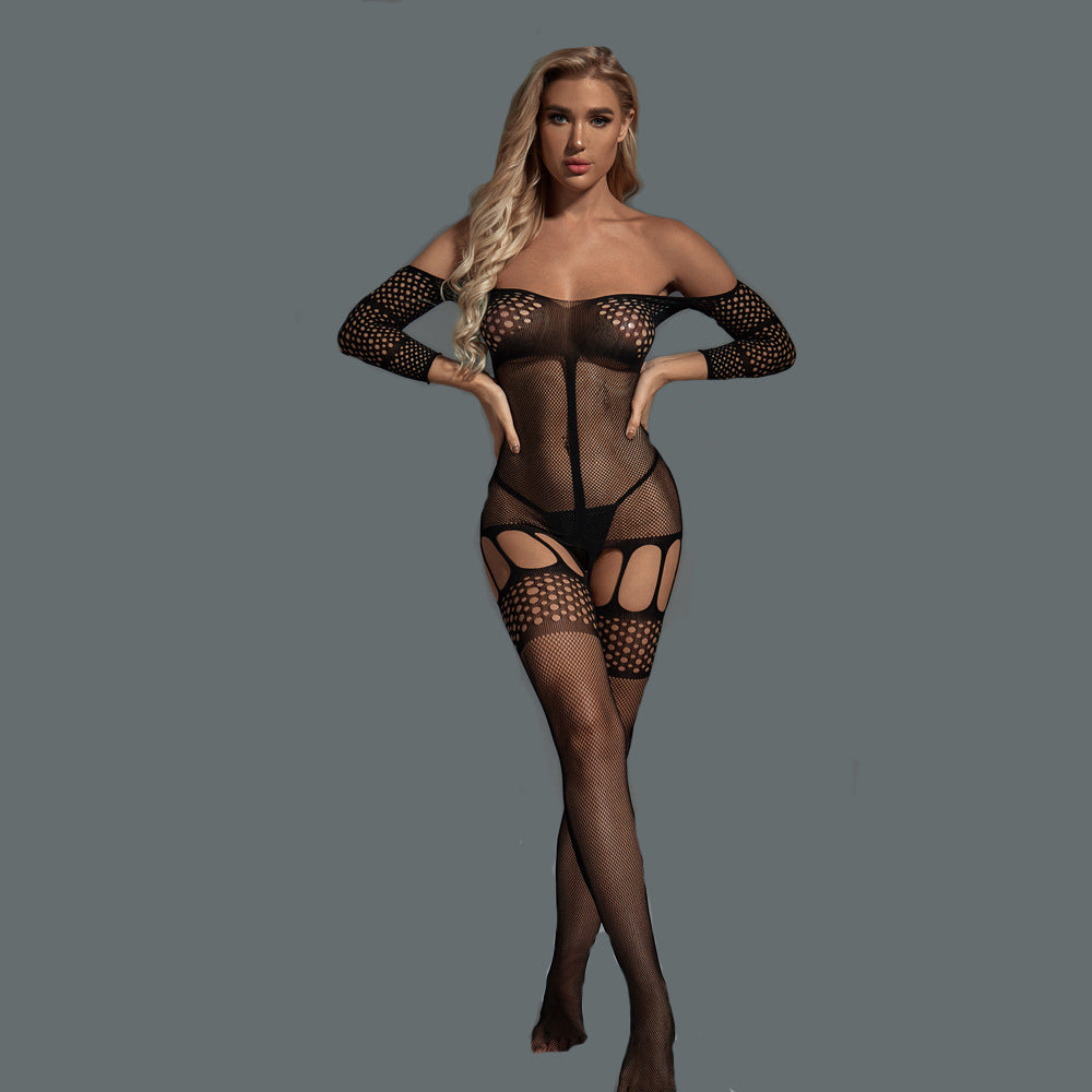 Enchanted Off-the-Shoulder Bodystocking