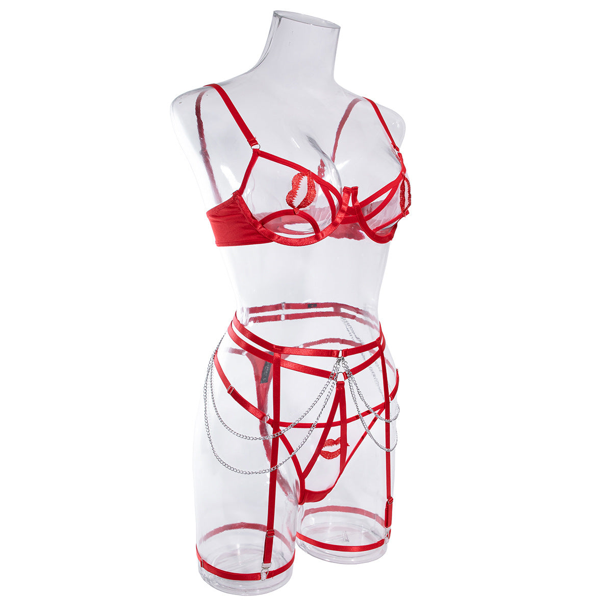 Red Kiss Bra & Panty Set