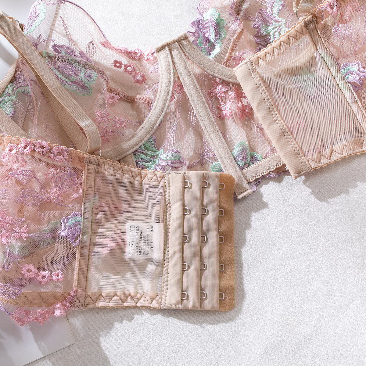 Luxury Floral Bustier Corset Set