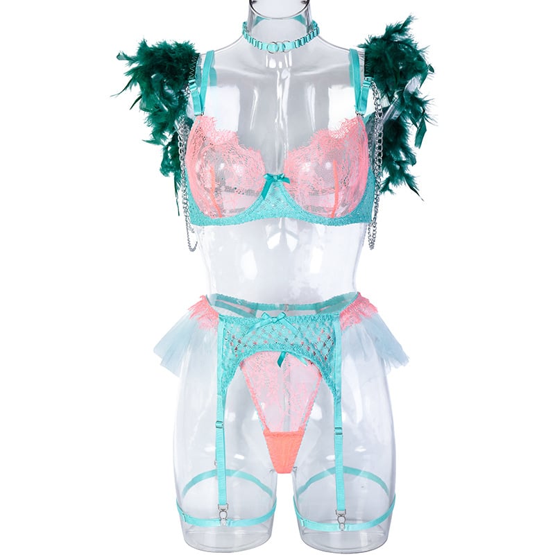 Green Diamond Lingerie Set