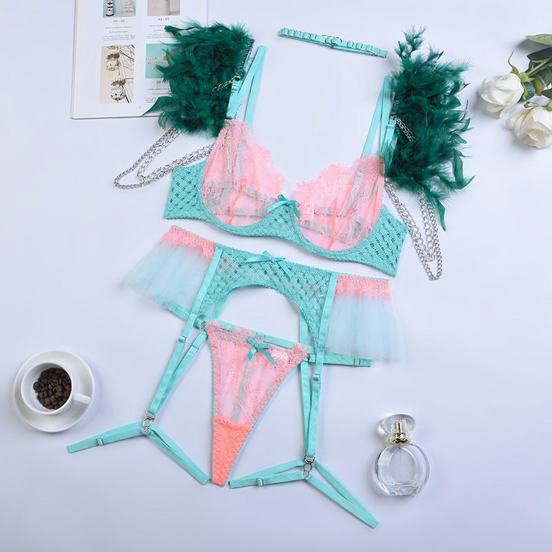 Green Diamond Lingerie Set