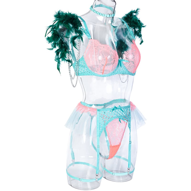 Green Diamond Lingerie Set
