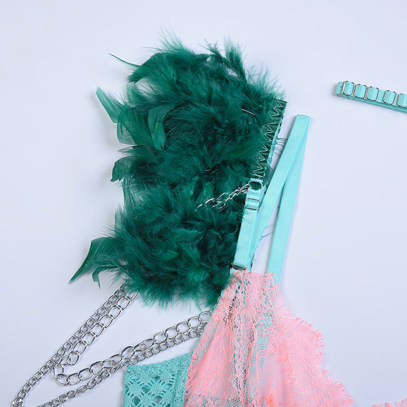 Green Diamond Lingerie Set