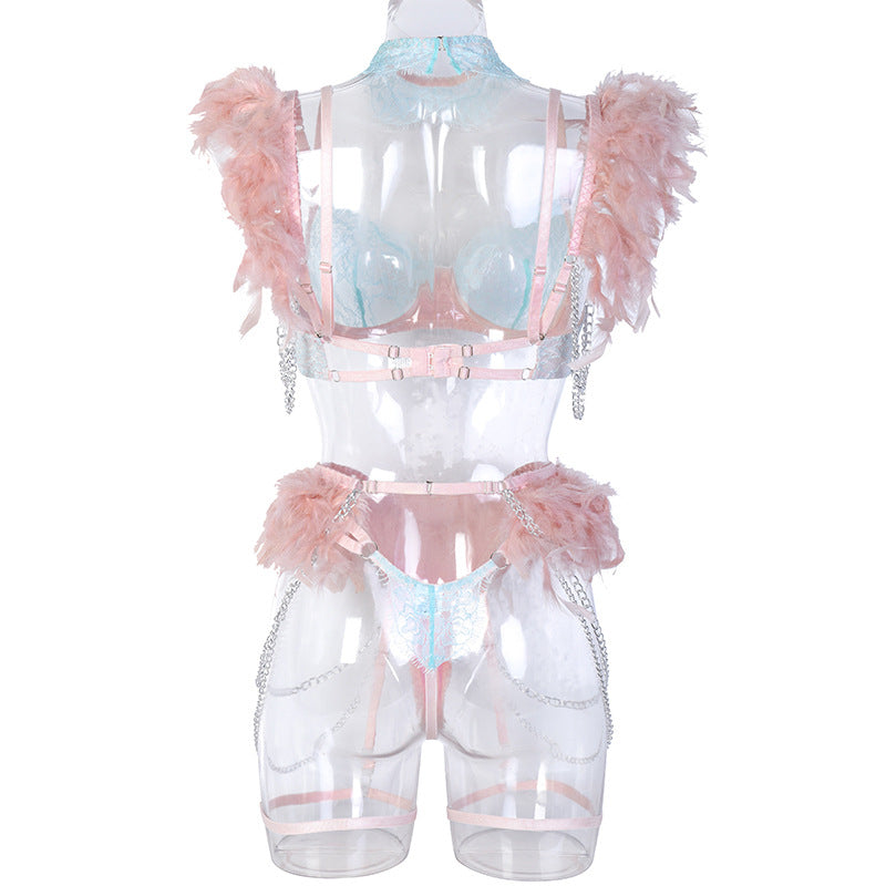 Eleganza Feathered Bliss Lingerie Set
