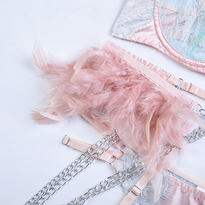 Eleganza Feathered Bliss Lingerie Set