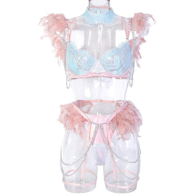 Eleganza Feathered Bliss Lingerie Set